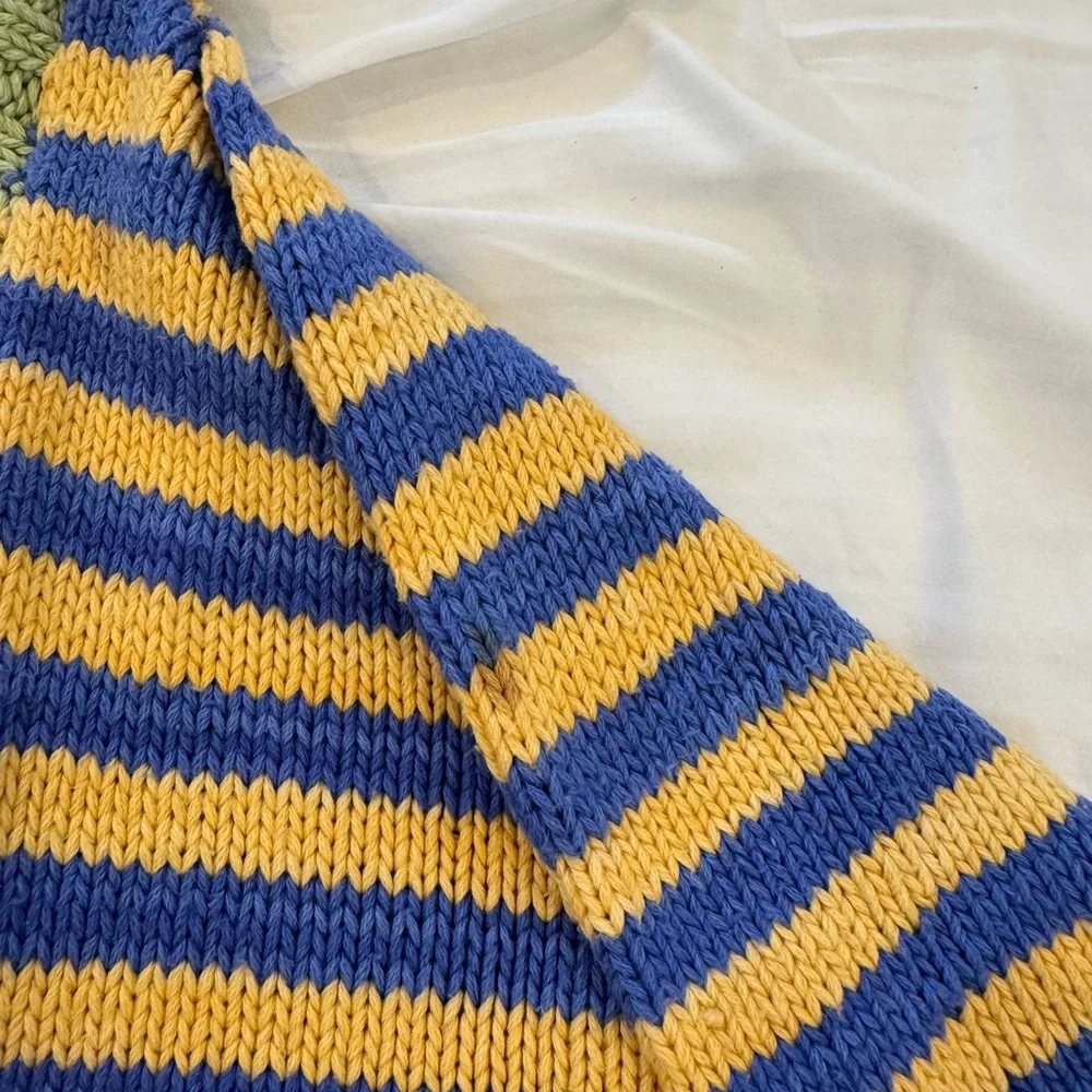 Toddler Boy Striped Hooded Cardigan with colorful buttons